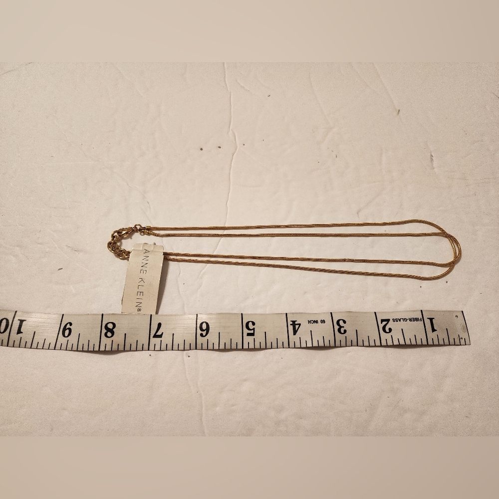 Anne Klein Multi-Layer Gold Cord Necklace - Picture 2 of 3